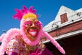 Carnival puppet in pink